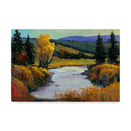 Tim Otoole 'Purple Mountain View I' Canvas Art,12x19